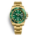 Rolex Submariner Date Oyster Full Gold With Green Dial