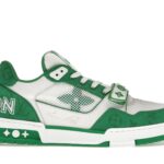 Louis Vuitton Trainer Sneaker – Green Monogram Denim