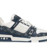 Louis Vuitton LV Trainer Monogram Denim White Blue